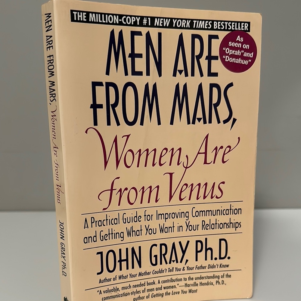 Men Are from Mars, Women Are from Venus Book